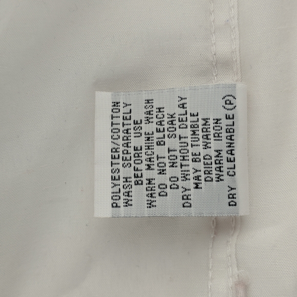 Outfit Business Classics Men's Shirt Size 41 White Short Sleeve Button Front - Picture 7 of 7